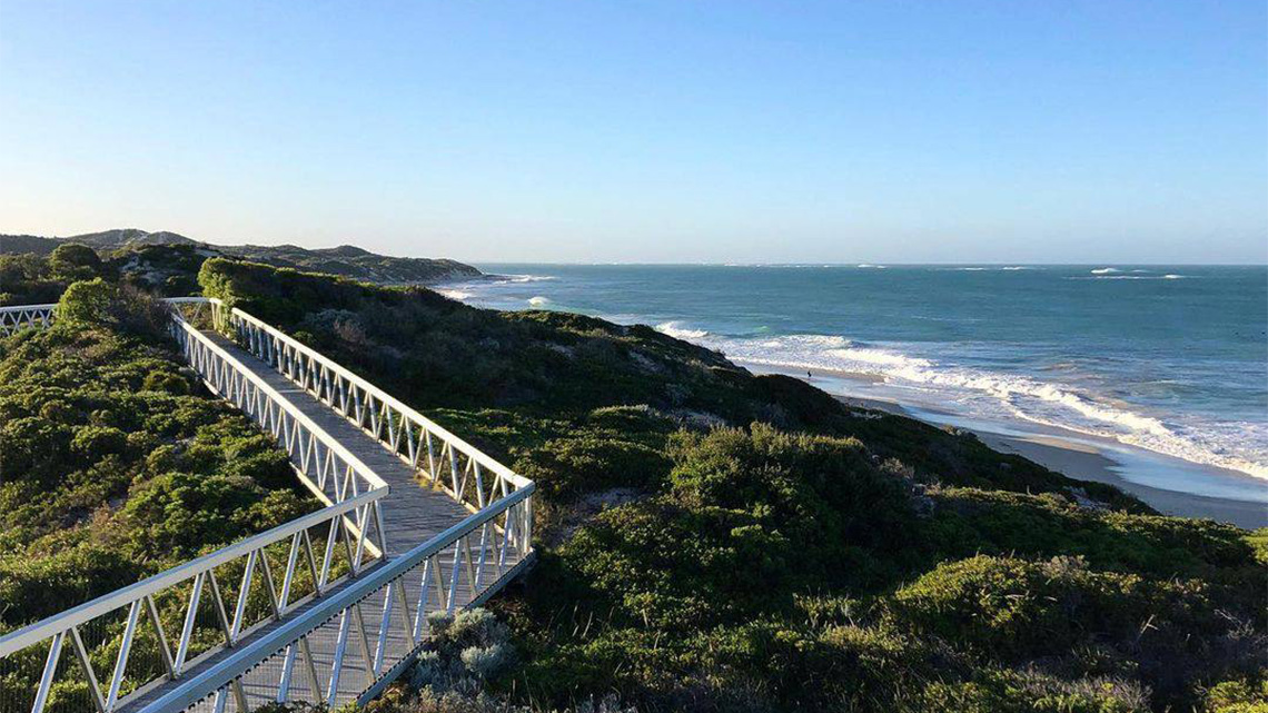 Capricorn beach boardwalk